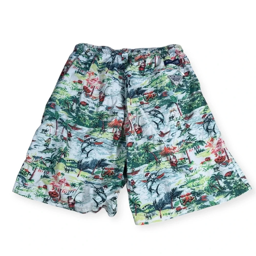 Columbia PFG Men's Swim Trunks Shorts Tropical Fish Print Elastic Waist Size S - Picture 3 of 16